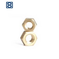 Haiyan bafang factory hardware brass copper hex bolts nuts fasteners nut screw rod