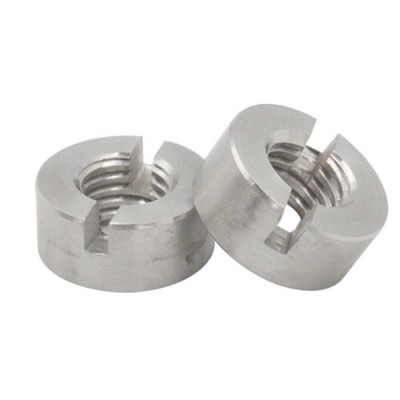 Hardware fasteners fastener nuts A2 stainless steel 304 slotted round nut GB817 M4 M5 M6 M8